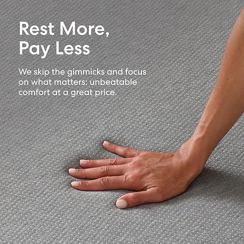 Miniatura 6 de Siena Colchón de espuma viscoelástica California King de 8 pulgadas, firmeza media, prueba de 180 noches, capas premium para aliviar la presión,