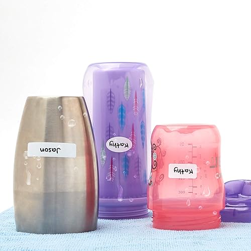 Vista 6 de Avery No-Iron Fabric Labels, Assorted Shapes and Sizes, Washer and Dryer-Safe Waterproof Labels, Non-Printable, 45 Total (40700)