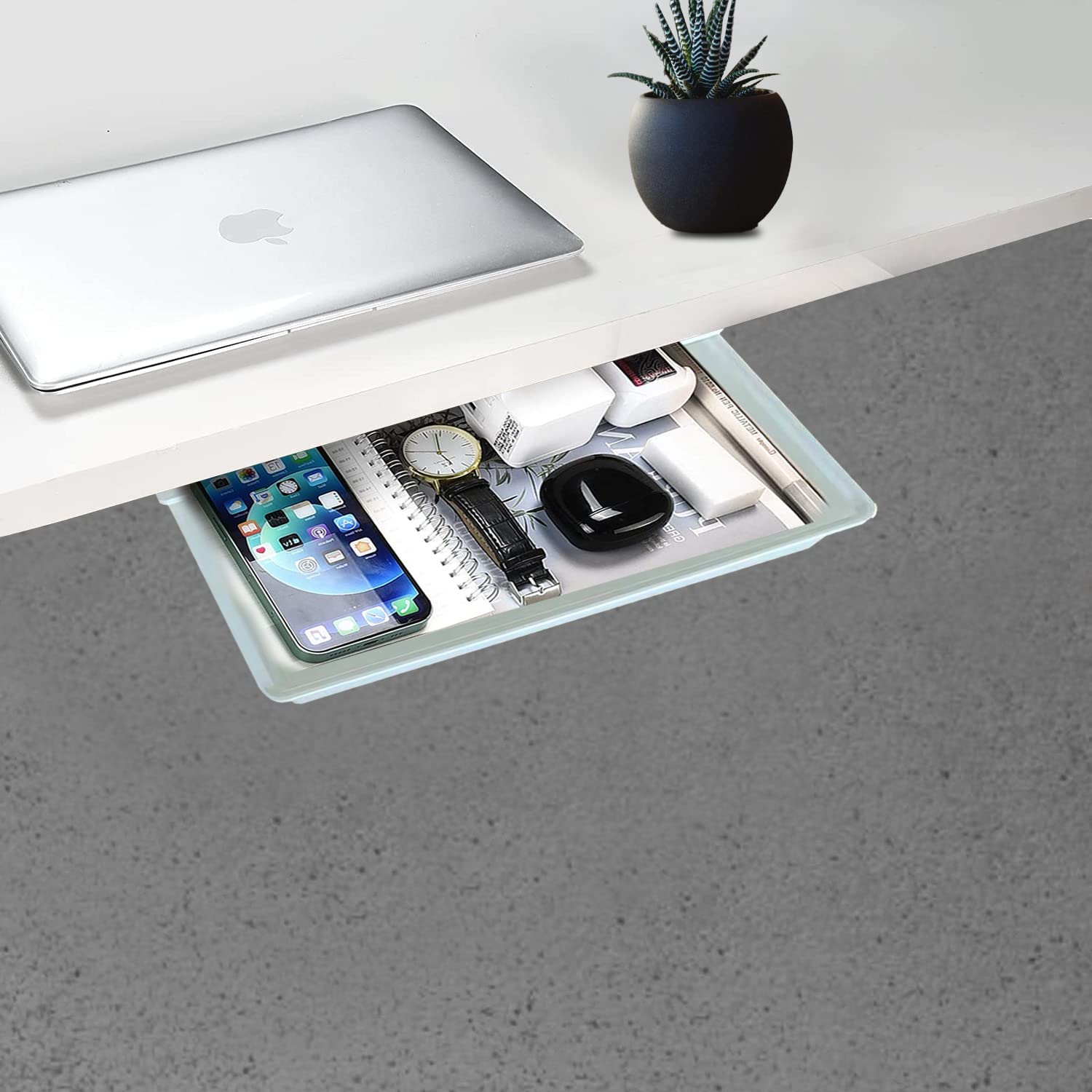 Buy Martinez. Inc Under desk drawer Slide Out Organizer & keyboard Tray