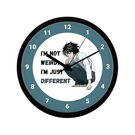 MCSID RAZZ- Anime I am Not Weird Wall Clock for Home and Office |Best Gift Best Gift for Fans