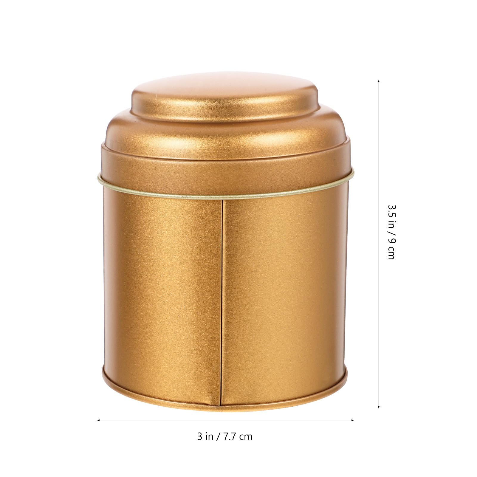 Didiseaon 6 Botes de Té Pequeños de Hojalata Tapa Doble, Almacenamiento Hermético para Cocina, Recipiente Metálico Reutilizable Color Rosa Mate para Guardar Té, Dulces y Especias