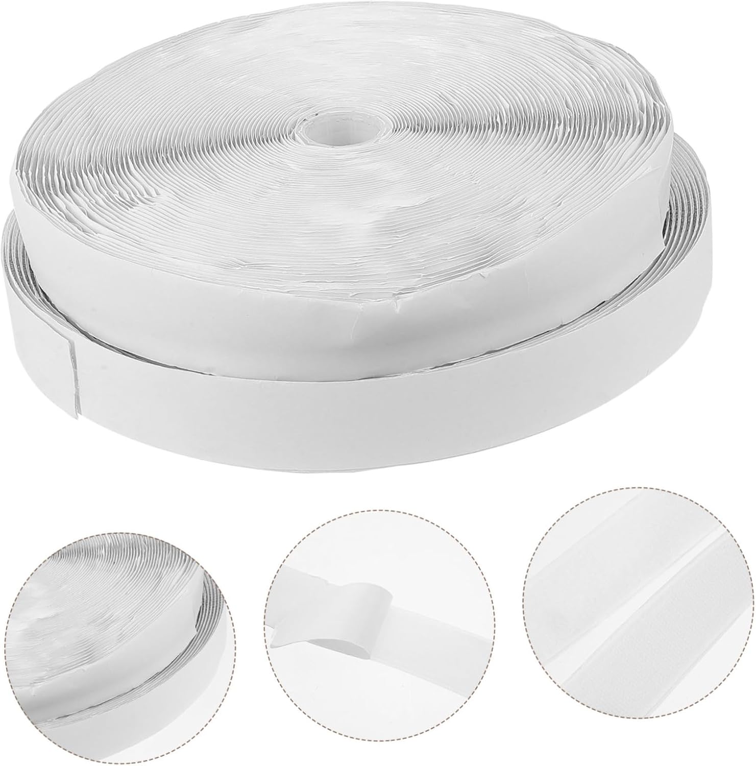 1set Strong Double-Sided Self-Adhesive Hook and Tape for Carpets Curtains and Mats Versatile Strips for Easy Installation and Secure Fixing Home and Automotive Use