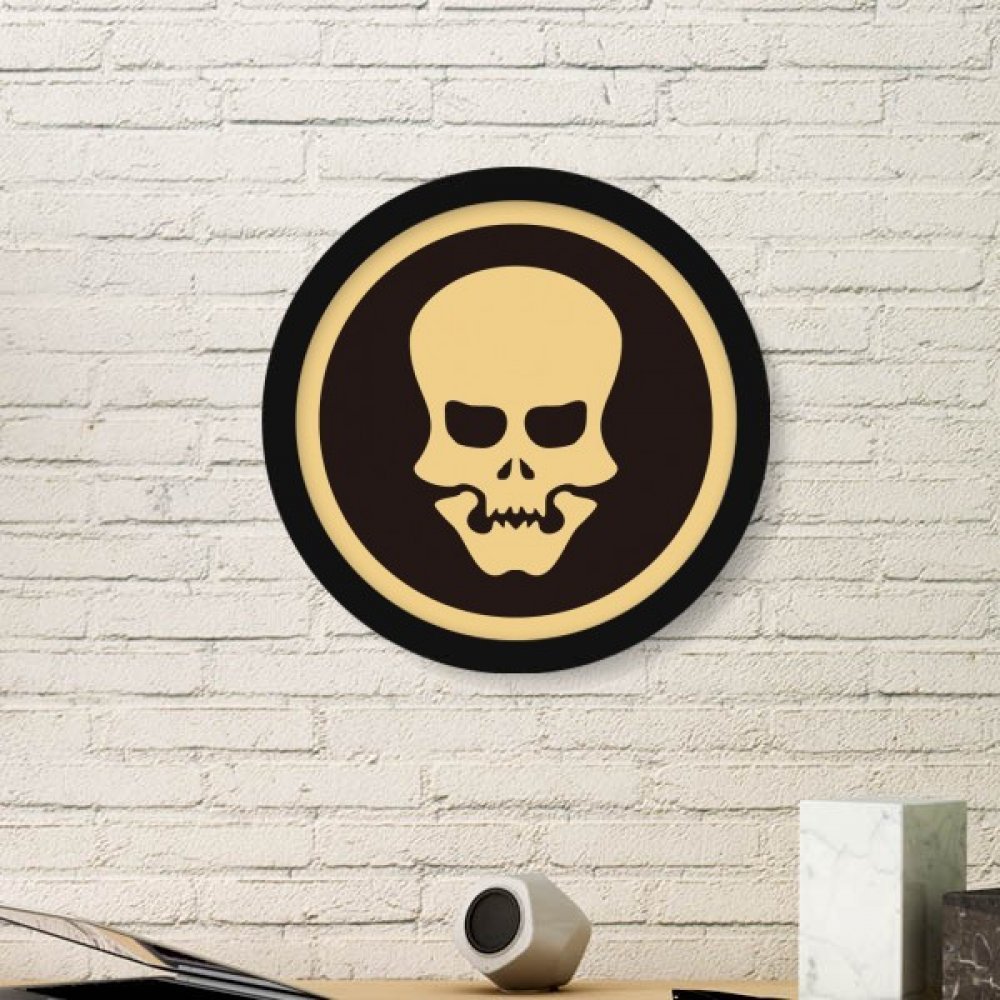 Crâne évidé cadre noir pour créer une ambiance Halloween salon et stickers muraux maison