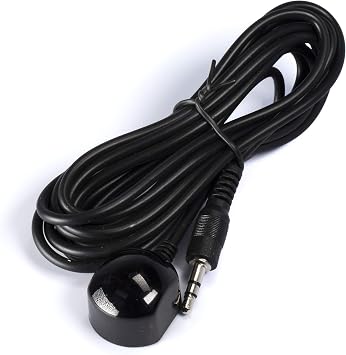 THE CIMPLE CO 9 FT IR Extender Cable - Infrared Receiver Extension Cord - 3.5 mm and 38-56 kHz IR Repeater for TV - Infrared Extender for Cable Box - 9 Feet 2.7 Meters, Black