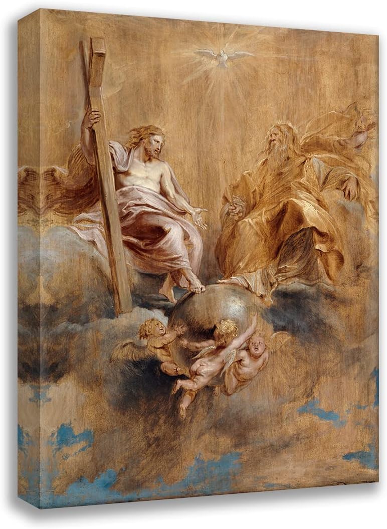 ArtDirect The Holy Trinity (1616-1617) 35x48 UnFramed Museum Art Print Poster Ready for Framing by Peter Paul Rubens (Flemish, 1577-1640)