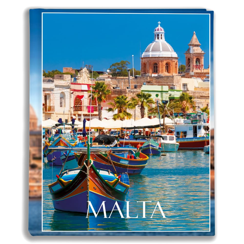 Urlaubsfotoalbum 15x21: Malta, Fototasche für Fotos, Taschen-Fotohalter für lose Blätter, Urlaub Malta, Handgemachte Fotoalbum