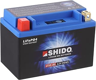 SHIDO LTX9-BS LION -S- Batería de ion de litio, color azul