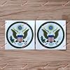 2X Reflective 7.6cm Great Seal of United States American USA Decal Sticker Car Vinyl