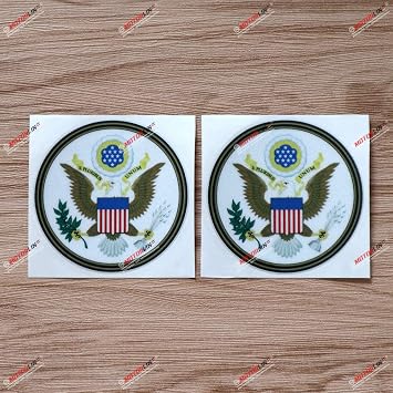 2X Reflective 7.6cm Great Seal of United States American USA Decal Sticker Car Vinyl