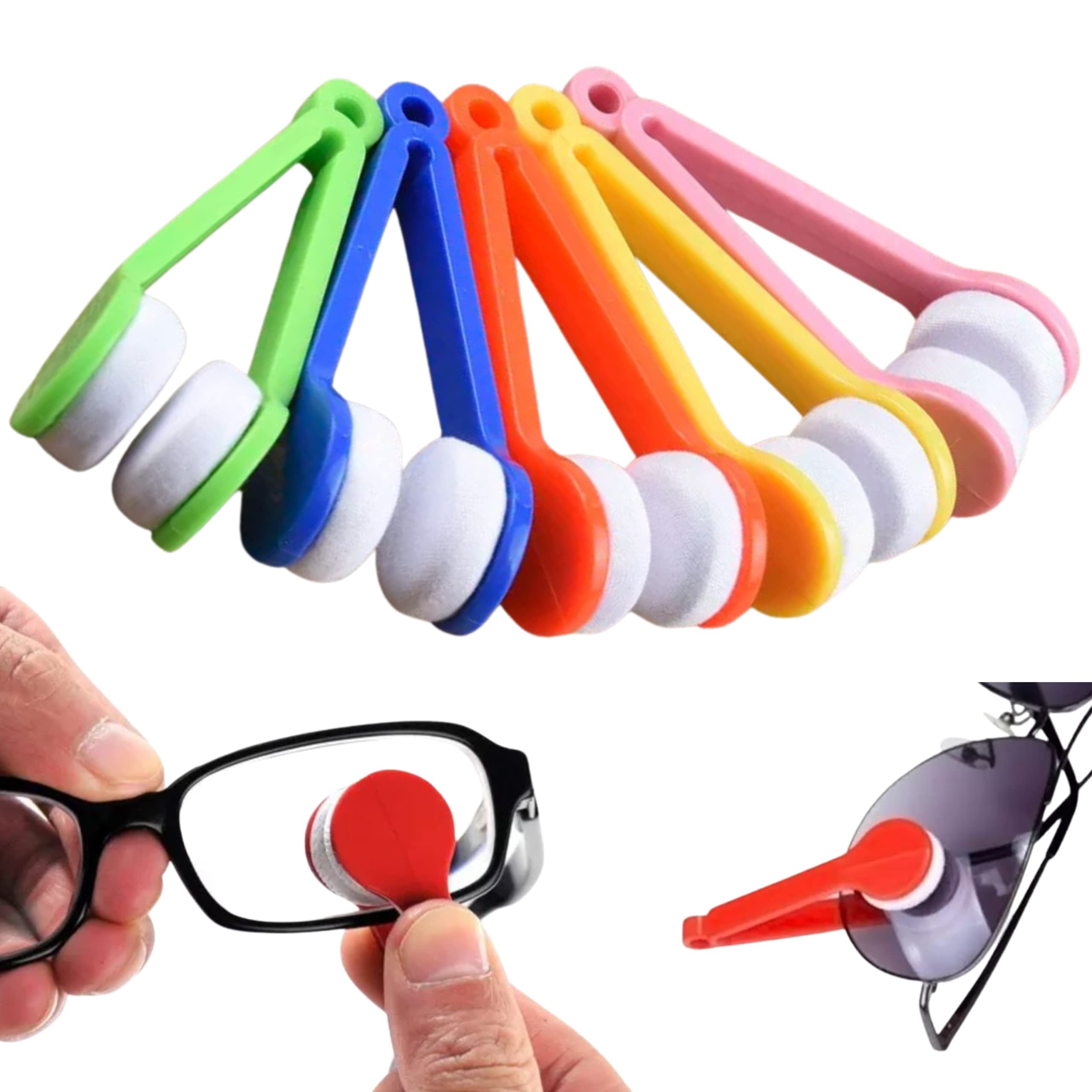 GUJISH Eyeglass Cleaner Tool - Microfiber Cleaning with Clip Design and Soft Wipe - Pack of 2 (Multicolor) (B0BPBF91R2) Amazon Price History, Amazon Price Tracker