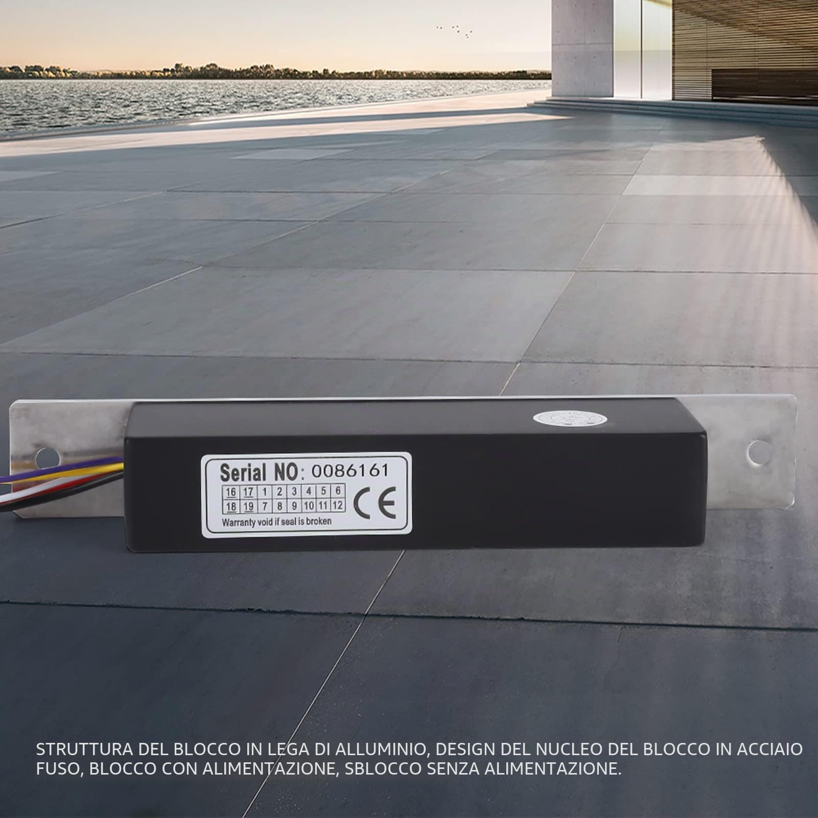 12V/24V serrature elettromagnetiche, Alluminio singola porta Elettrica Magnetica Blocco Controllo di Accesso Segnale Feedback per Porta in Vetro/Porta in Legno