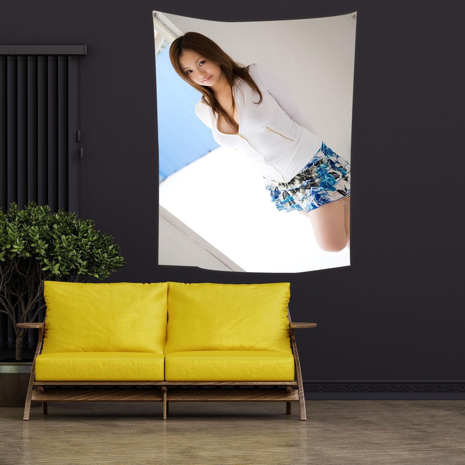 Amazon.co.jp: 相内リカ（663） タペストリー 壁飾り 壁掛け 装飾布 壁