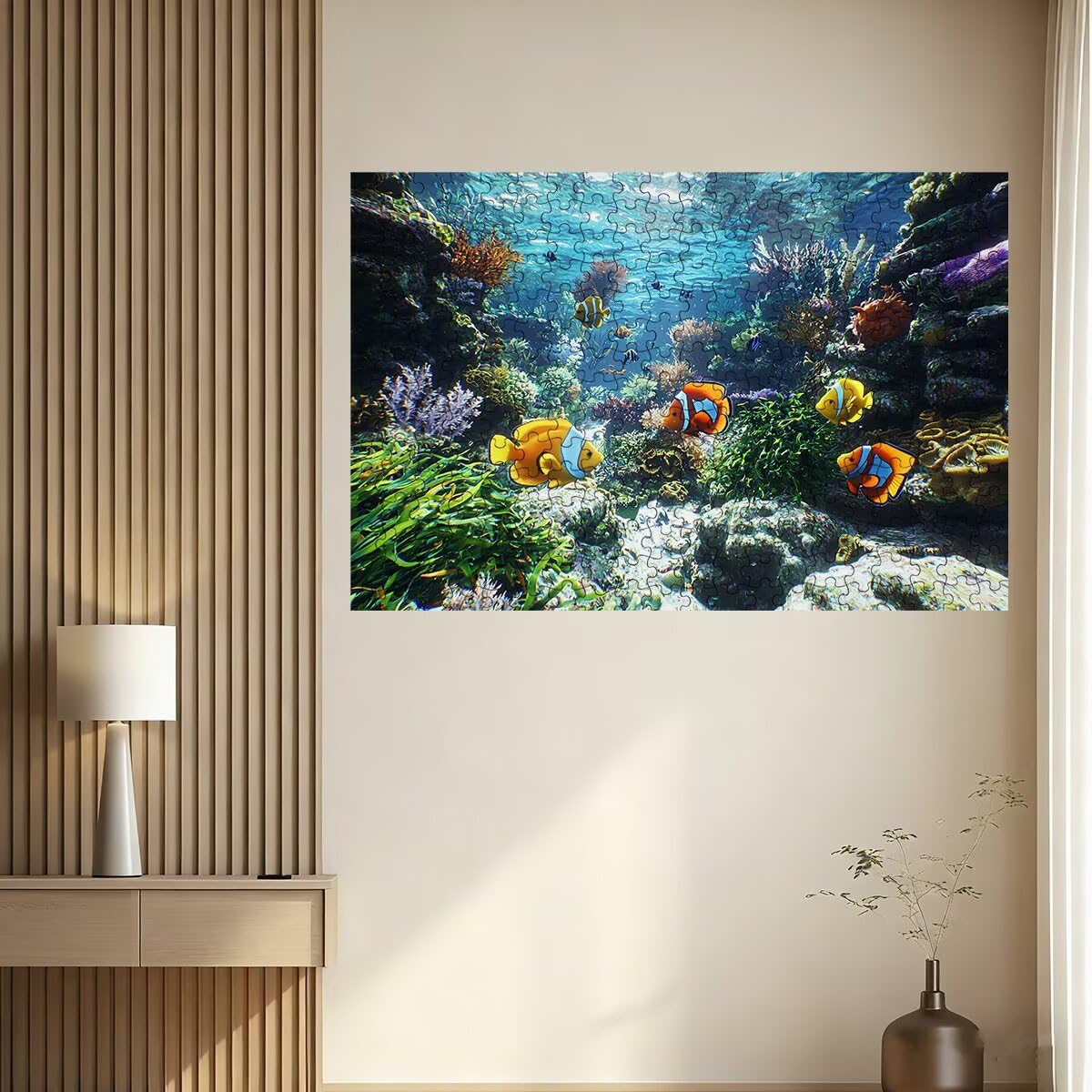 Puzzle 2000 sztuk ryb, koralowe puzzle dla dorosłych, drewniane puzzle kreatywna rozrywka, zabawa, klasyczne puzzle edukacyjne z wysokiej jakości opakowaniem pomysł na prezent dla kobiet Decor -2894
