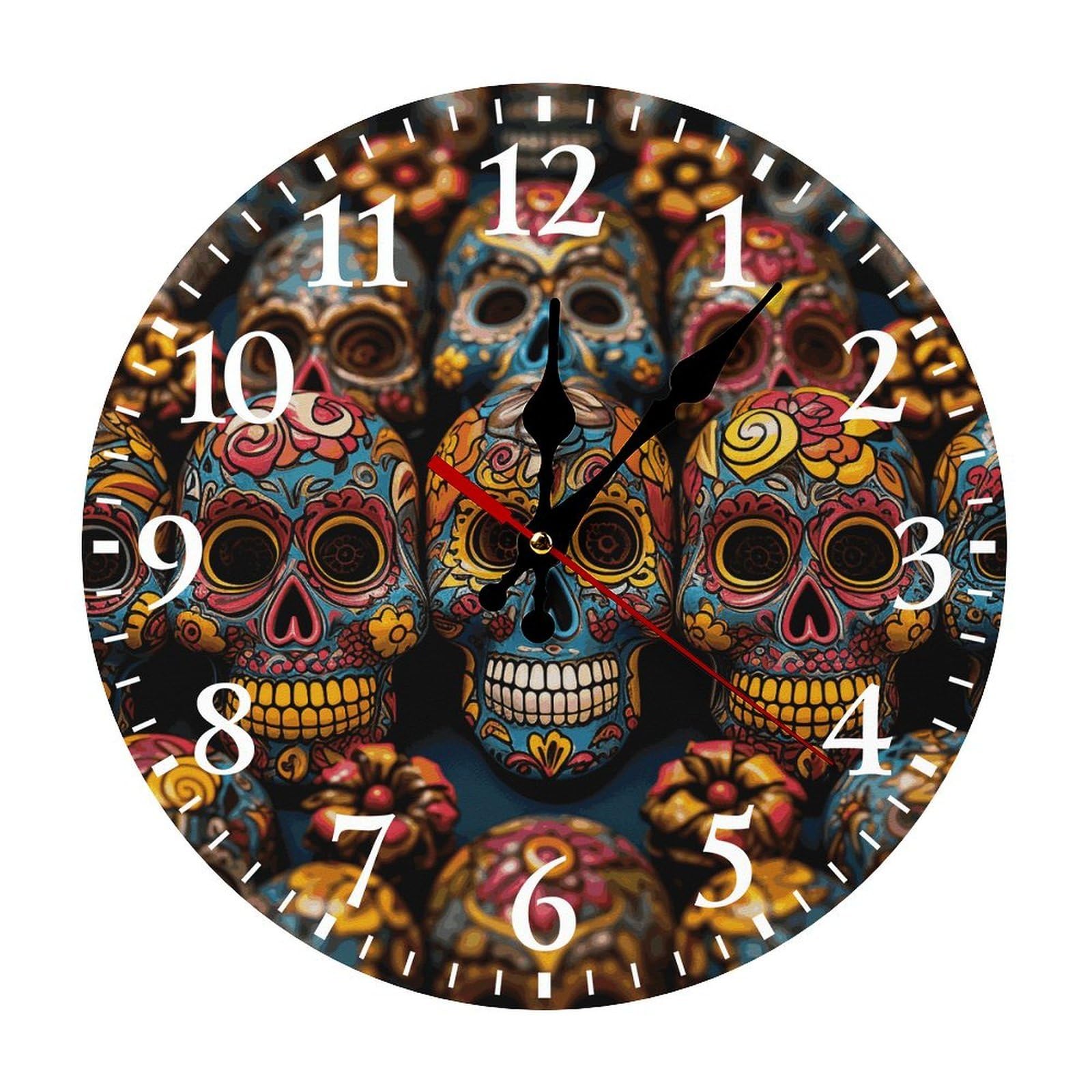Horloge silencieuse sans tic-tac blanche : pendule murale de cuisine 30 cm