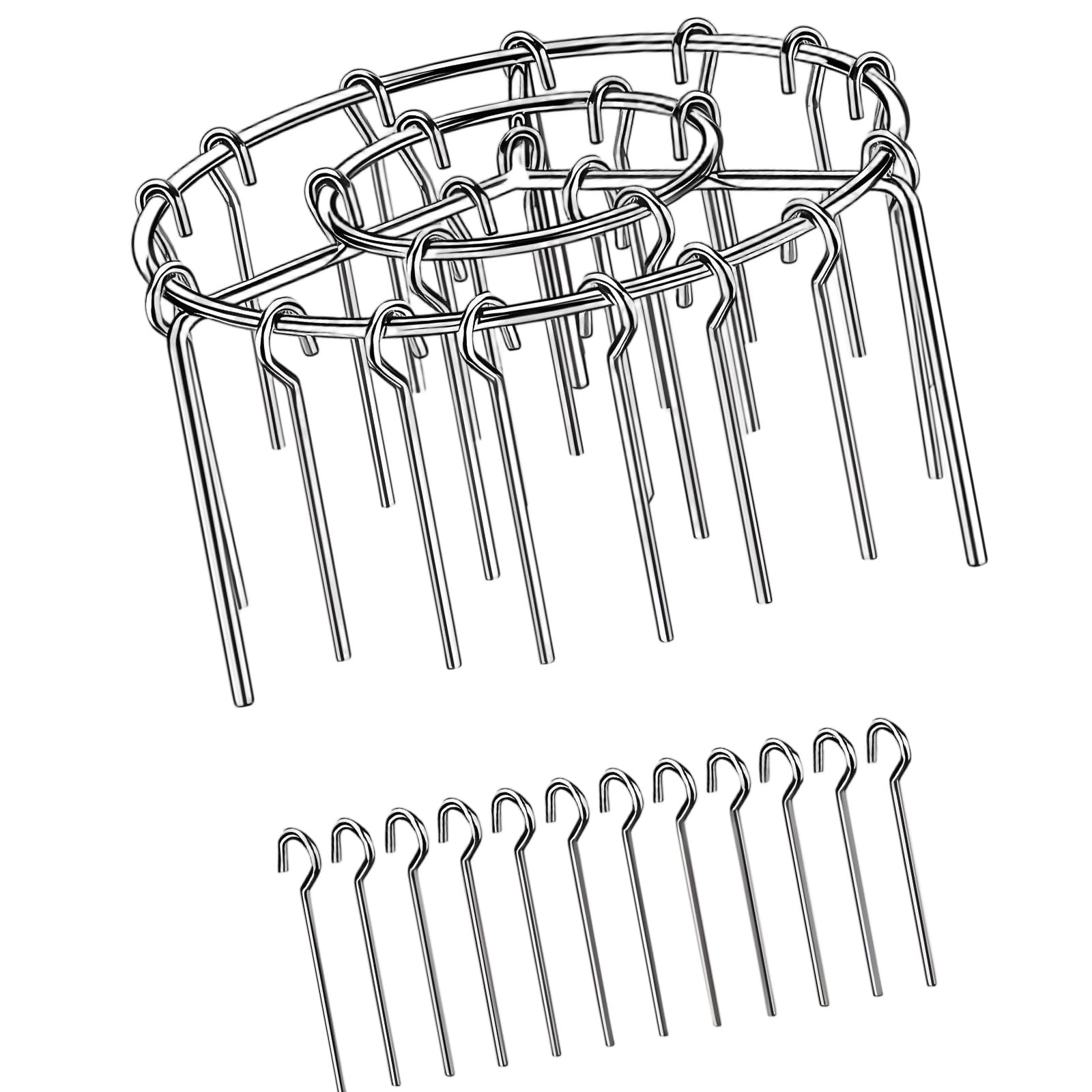 Mekalero Stainless Steel Cooking Rack for Air Fryers and Oven Use Vertical Grills BBQ Skewers Outdoor Grills Accessories Oven Roasting Rack
