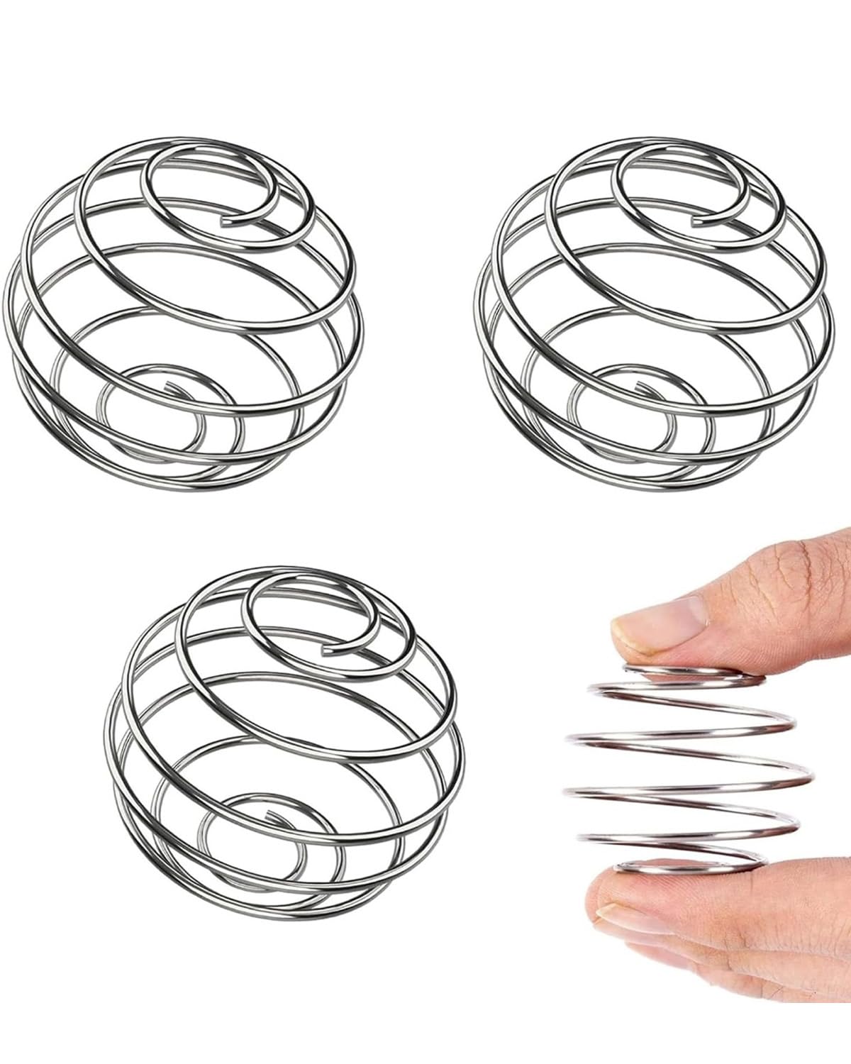 Sfera Shaker Proteine 4 Pezzi Acciaio Inossidabile per Shakes Senza Grumi. Miscelazione Perfetta Bevande Sportive, Ricambio Robusto per Borracce Fitness.