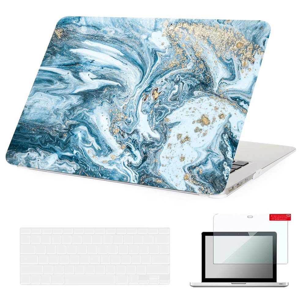 Se7enline Compatible with 13.6 MacBook Air Case M2 M3/M4 2022-2025 for Mac Air 13.6-inch A2681/A3113/A3240 Laptop Hard Shell Case with Keyboard Protective Cover & Trackpad Protector, Colorful Floret — view 36