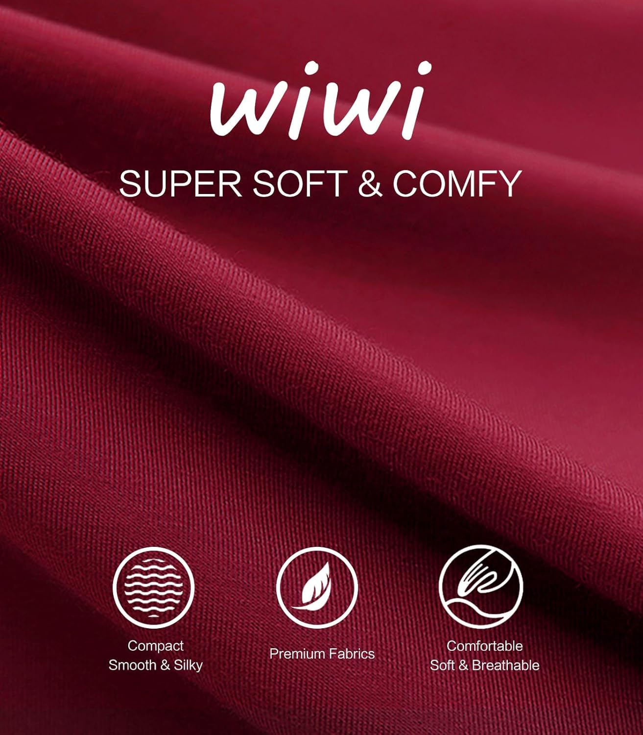 WiWi Pajama Pants for Women Comfy Soft Comfortable Pajamas Womens Lounge Sleep Pj Bottoms Viscose from Bamboo S-XXL - Image 5