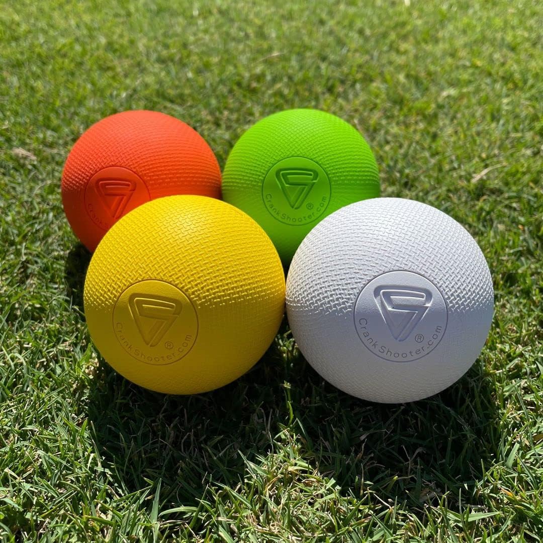 CRANKSHOOTER Lacrosse Ball Set, TX1 Extreme Grip™ Elite Game Balls, Enhanced Feel & Grip, 10 Dozen (Qty 120 /case), NOCSAE, NCAA, NFHS, and SEI Certified. Available in White, Yellow, Orange & Bright Green