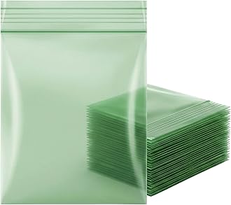 Pack of 200-30 x 30mm Green Grip Seal Bags Zip Lock Bags Resealable Plastic Bags Baggies