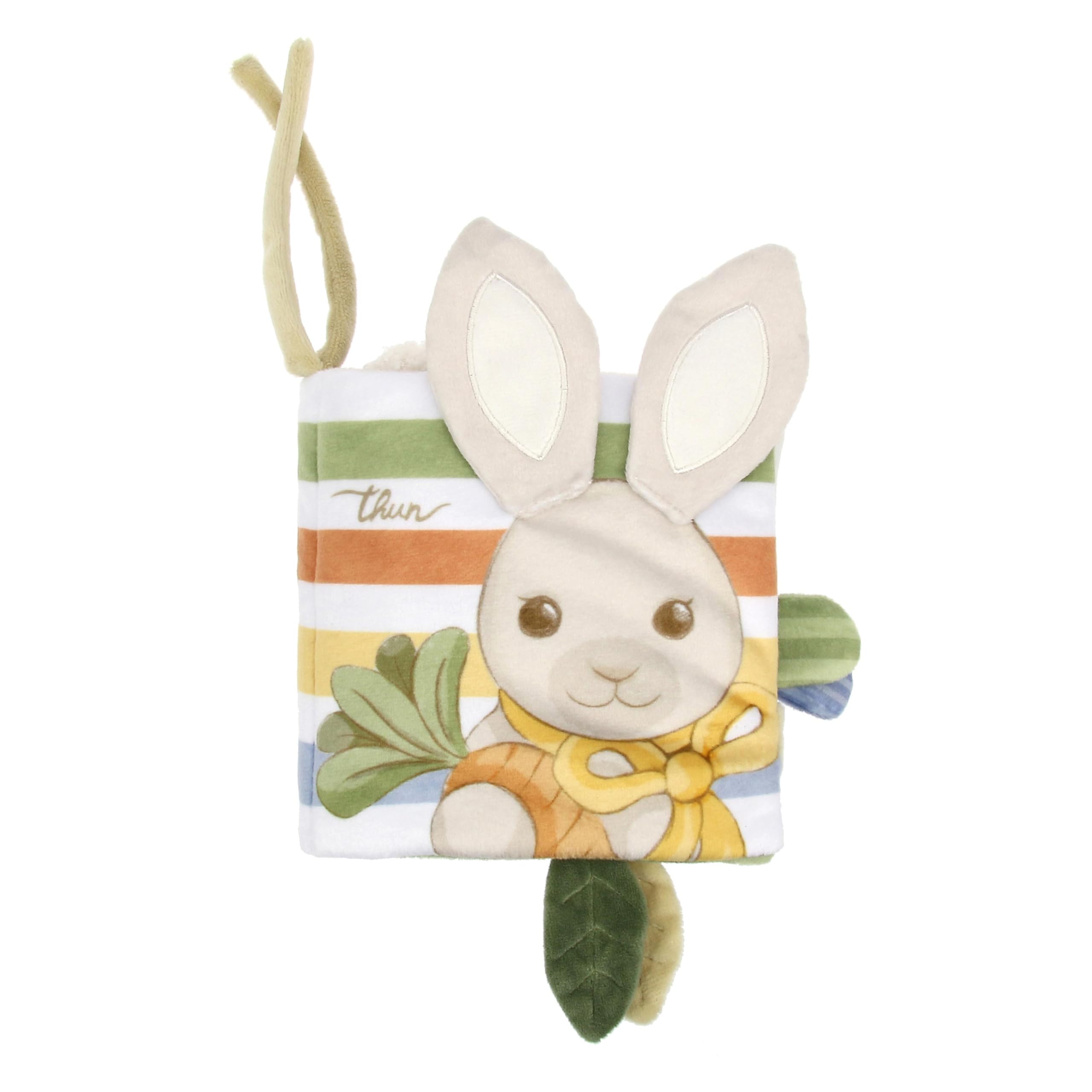 THUN - Libretto gioco - 100% Poliestere + PET + PVC - Collezione Baby Dolce Fattoria - 15 x 15 cm