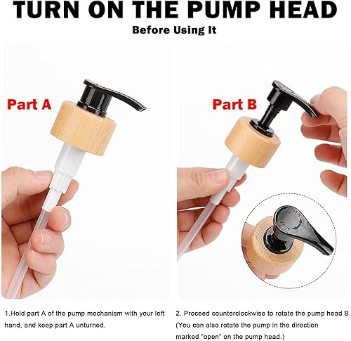 Miniatura 7 de HarJue Juego de dispensador de jabón de vidrio con bandeja de mármol, dispensador de bomba de jabón para platos recargable, 2 dispensadores de jabón