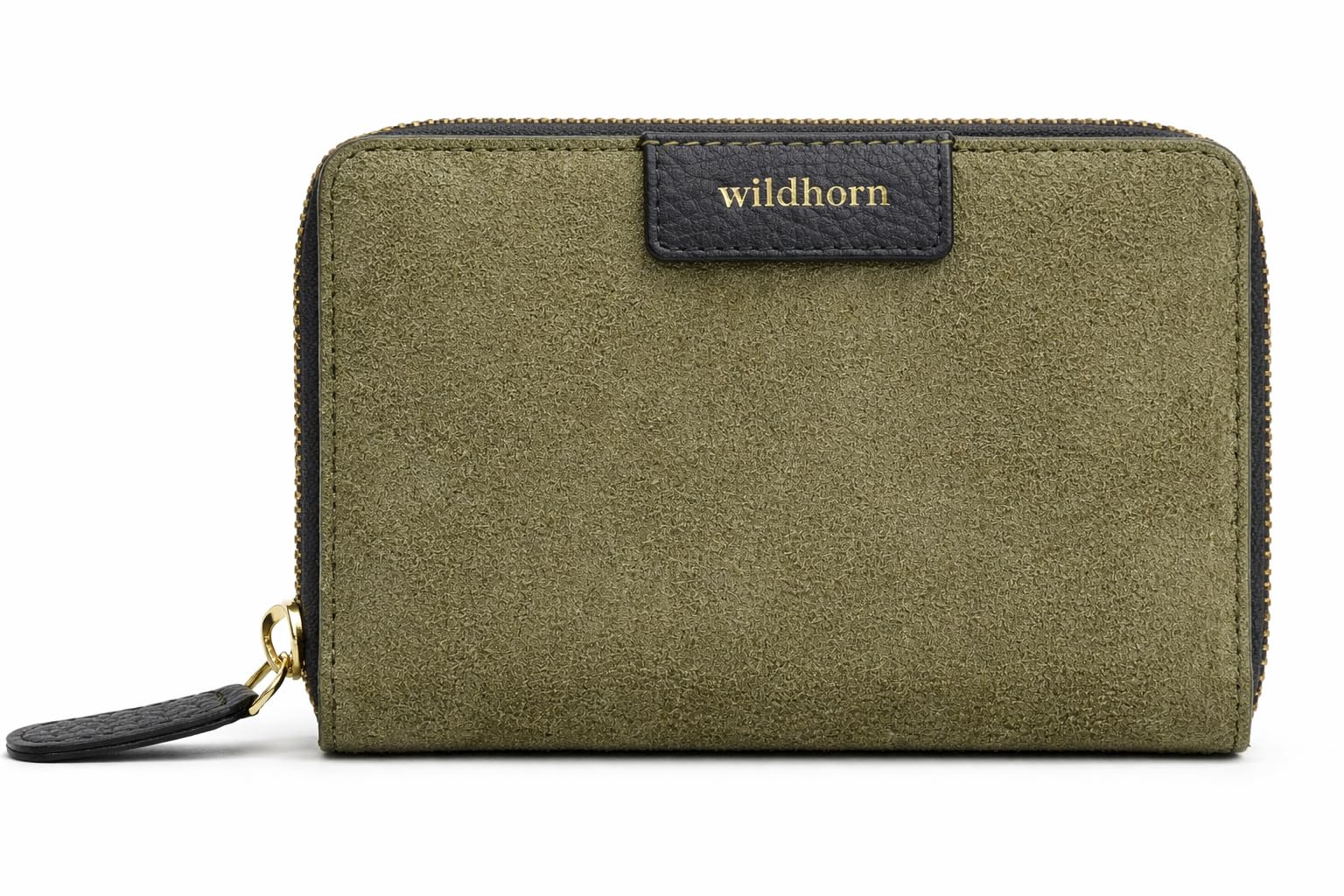 Women’s Suede Leather Wallet | Zip Around Clutch with 8 Card Slots, 4 Slip Pockets, Cash Compartment, Coin Zipper & ID Window | Ladies Wallet (15.5 x 9.5 x 2.8 cm) (Olive)-image-39