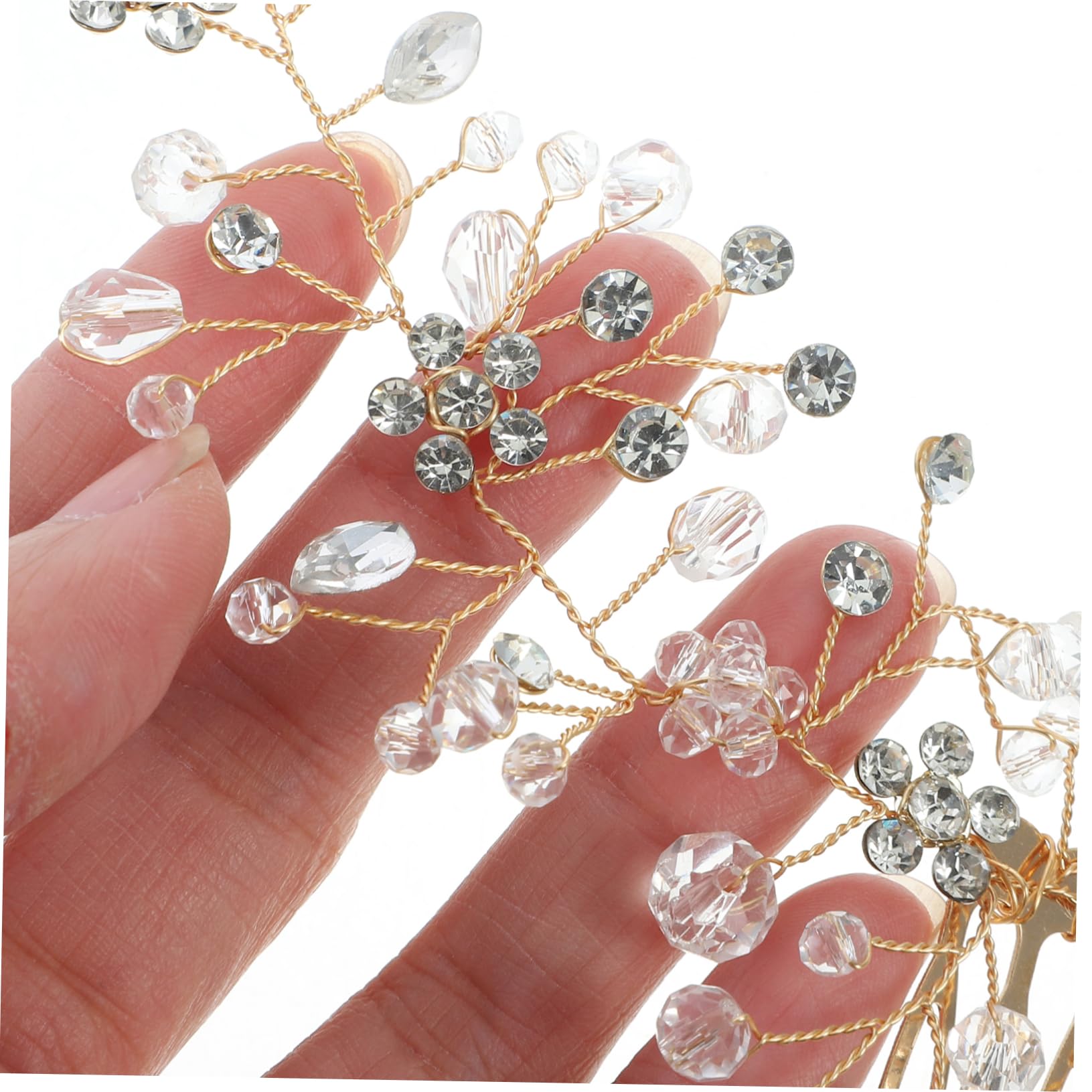Baluue 3stücke Braut Haarschmuck Mit Strass Handgefertigte Haarvine Für Hochzeiten Kopfbedeckung Mit Kamm Für Braut Hochzeitsfeier Und Besondere Anlässe