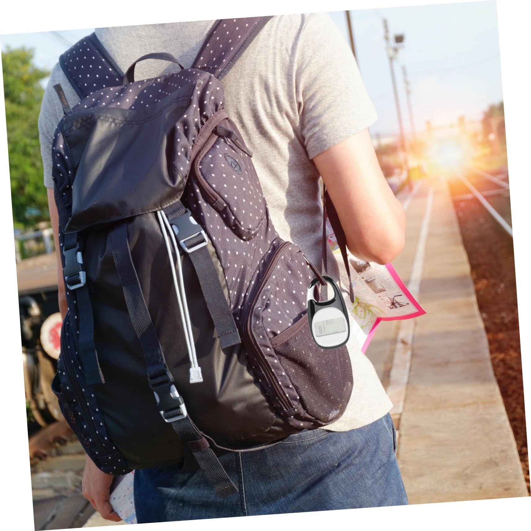 UPKOCH Schrittzähler für Schalter mit Bequeme Lauftheke gehen kreative Gehtheke tragbarer Laufzähler Kletterpassometer Wanderpassometer tragbares Passometer Abs