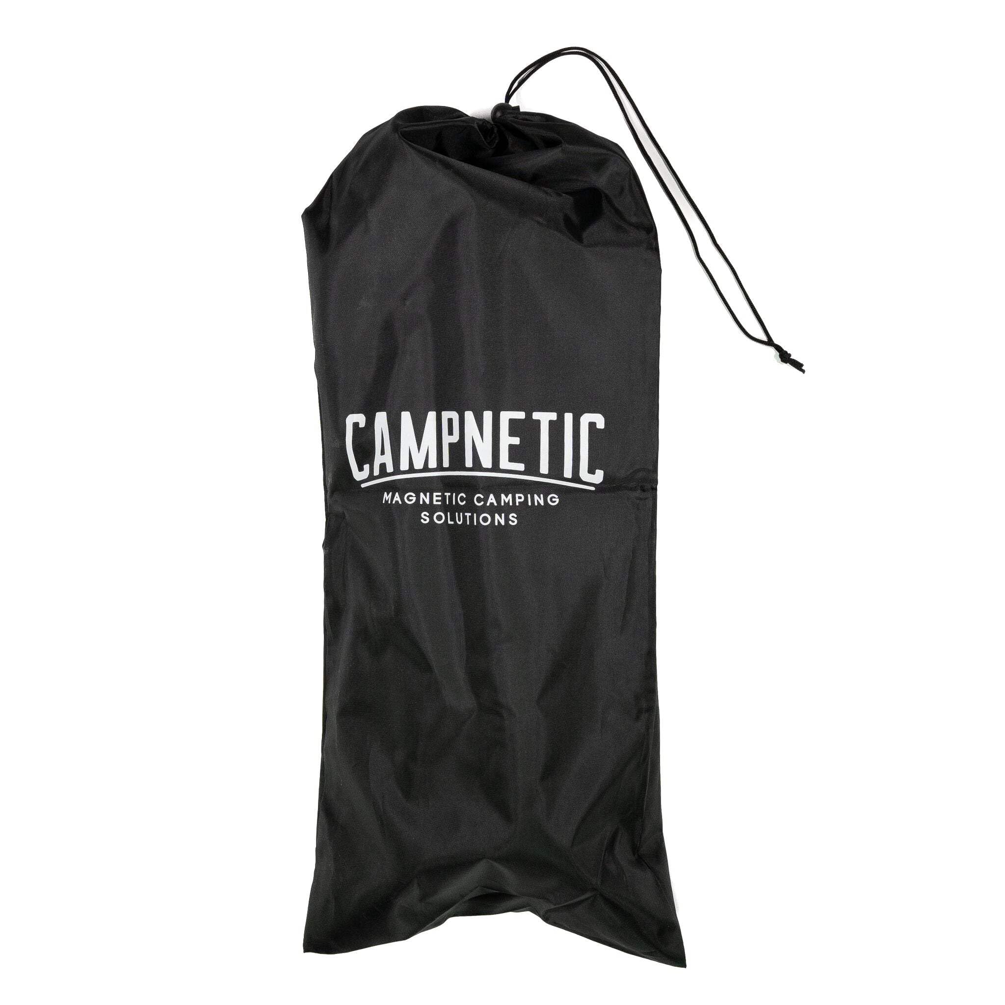 Campnetic magnetischer Handtuchhalter schwarz 50cm - Camper Zubehör für Kastenwagen, Vans, Wohnmobile - Offroad Zubehör - Magnet Handtuch Halter - inkl. Aufbewahrungsbeutel - gummierte Magnete