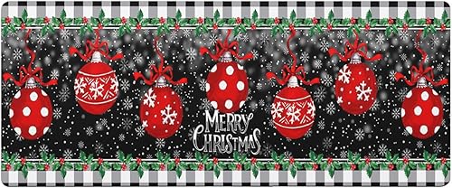 Tapete de baño de bola de Navidad para bañera, antideslizante, de secado rápido y absorbente, tierra de diatomeas, para ducha, fregadero de cocina,