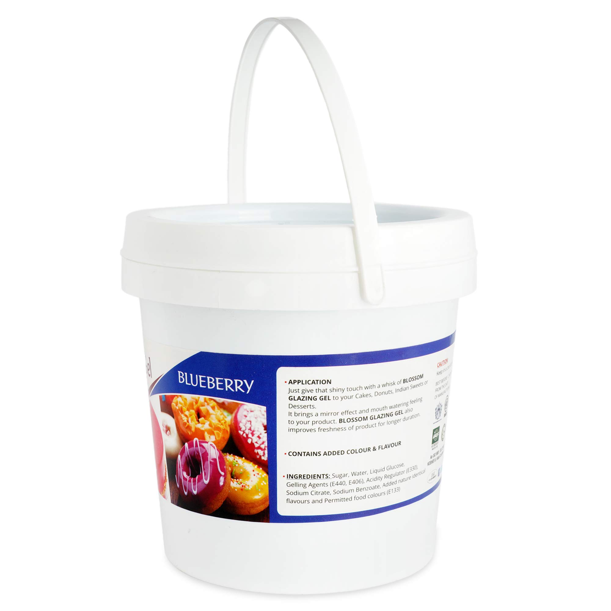 BLOSSOM Edible Glazing Gel for Cake & Desserts Toppings Decoration- Blue berry, 2.5kg 1