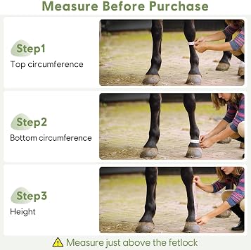 Fly Boots for Horses Set of 4, Horse Fly Boots with Breathable Mesh | Extra-Wide Hook & Loop Strap, Reinforced Stitching, Secure Fit, Reduces Stomping, Summer Horse Protection, Mesh Fly Leg Wraps