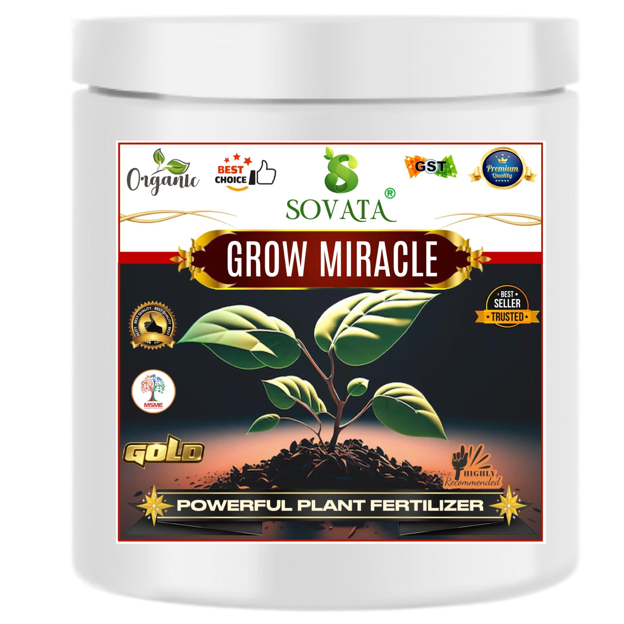 Sovata® Grow Miracle Powder, Essential Powerful Organic Fertilizer for Overall Healthy Growth of All Plants. (200 gm) (B0D8HRT9Z4) Amazon Price History, Amazon Price Tracker