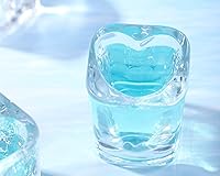 Vista 3 de Vasos de chupito con forma de corazón Srgeilzati, lindos accesorios para carrito de bar Decoración para carrito de bar 2oz (6, Transparente)