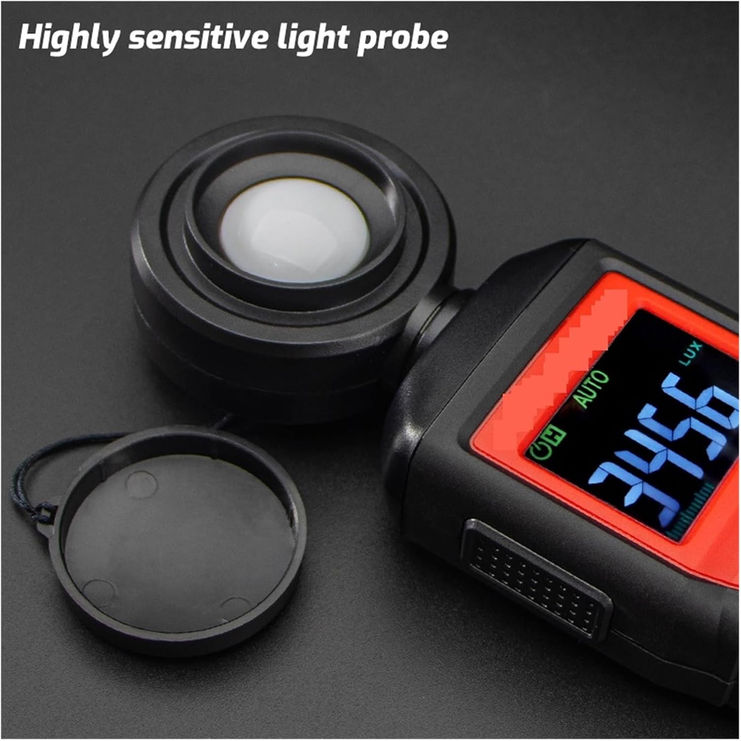 Photographic Light Meters Digital Light Meter Professional Lux Meter High Accuracy Illuminometer Lux/Fc Photometer Enviromental Tester for Plants Aquarium Light Tester