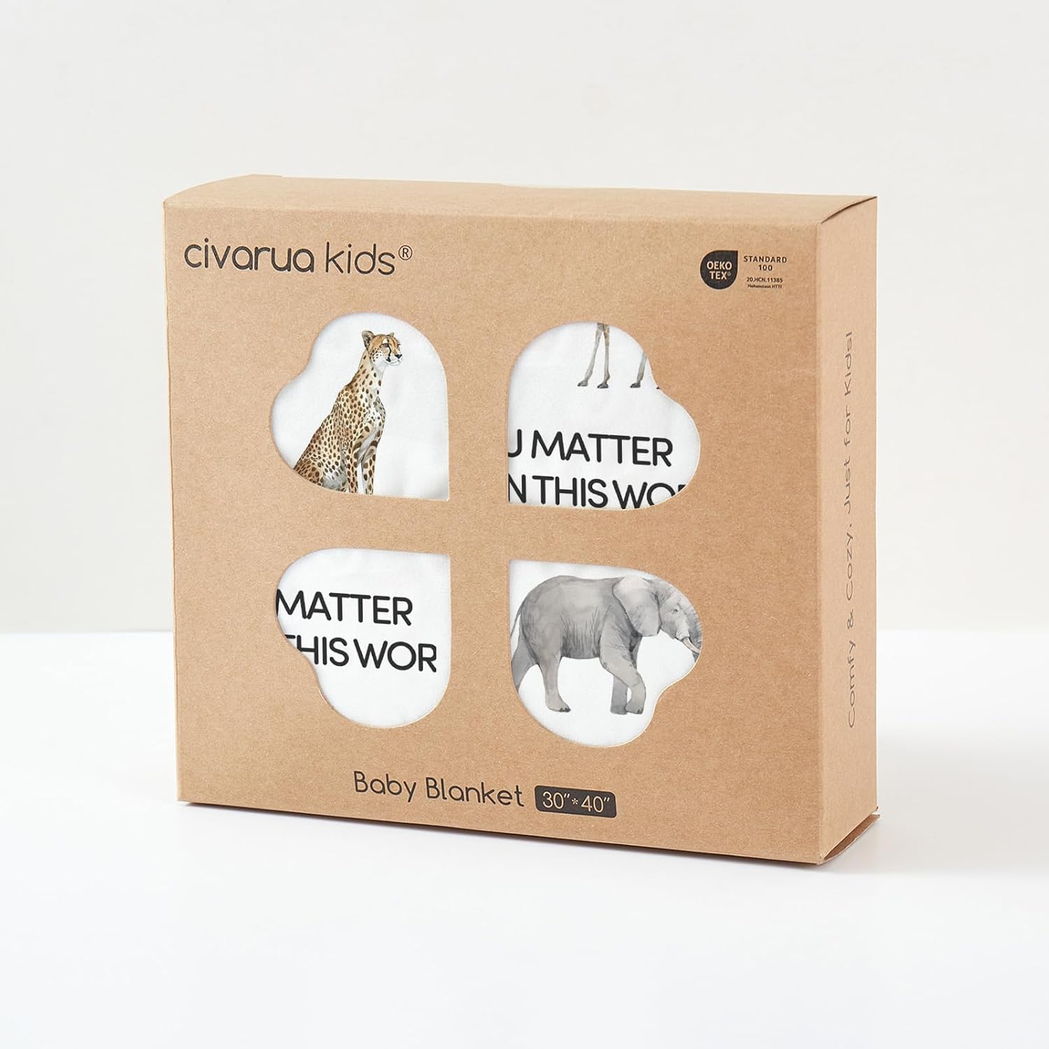 Minky Baby Blanket for Boys, Soft Plush Receiving for Newborns - Leopard 30x40 Inches - Image 5