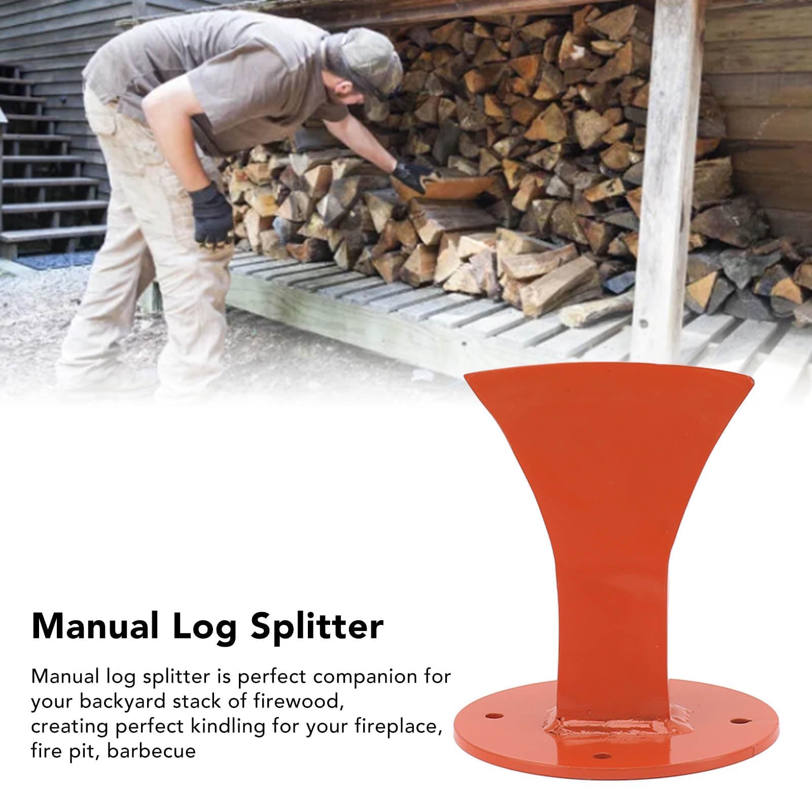 Fendeuse De Bois D'allumage Manuelle, Fendeuse De Bois De Chauffage Durable pour Une Utilisation Intérieure Et Extérieure, Fendeuse De Bois Portable pour Une Coupe De Bûches