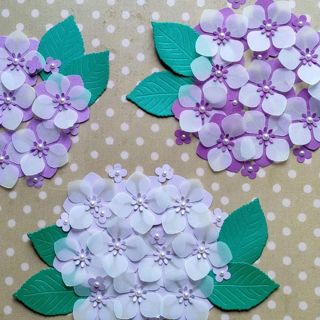 Amazon.co.jp: ペーパーフラワークラフトパンチのお花紫陽花、紫 Amazon.co.jp: ペーパーフラワークラフトパンチのお花紫陽花、紫
