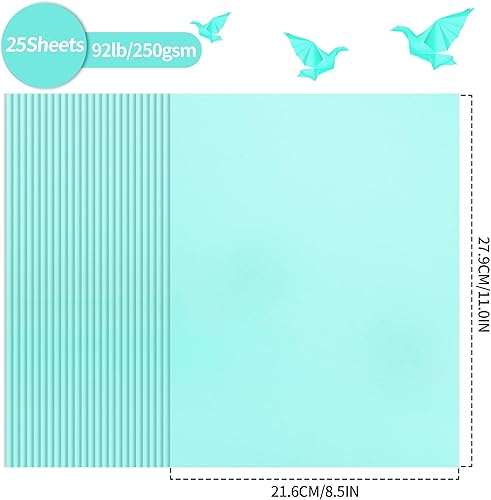 Vista 20 de Cartulina negra – 8.5 x 11 pulgadas, 92 libras, papel pesado perfecto para álbumes de recortes, manualidades, tarjetas de visita, 25 hojas de 8.5