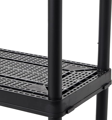 Miniatura 9 de Gracious Living Estantería de alta resistencia ventilada de altura media de 14 x 32 x 54.5 pulgadas, 4 estantes, para el hogar, garaje, sótano,