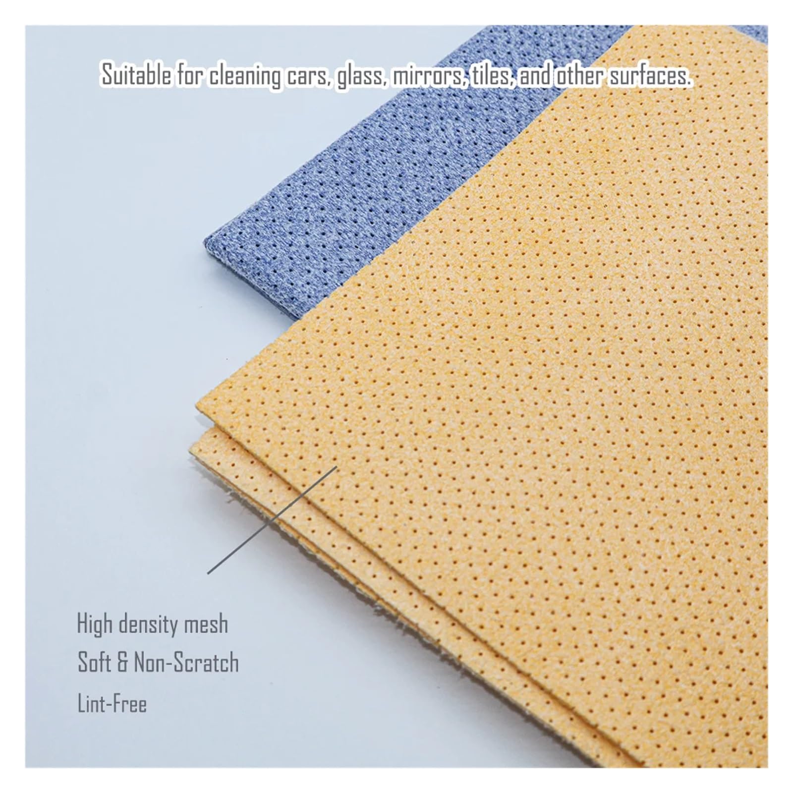 Paños de Limpieza for Detalles sin Pelusa, sin rayones, de Alta absorbencia, 50 * 40 cm(2pcs Orange Blue)