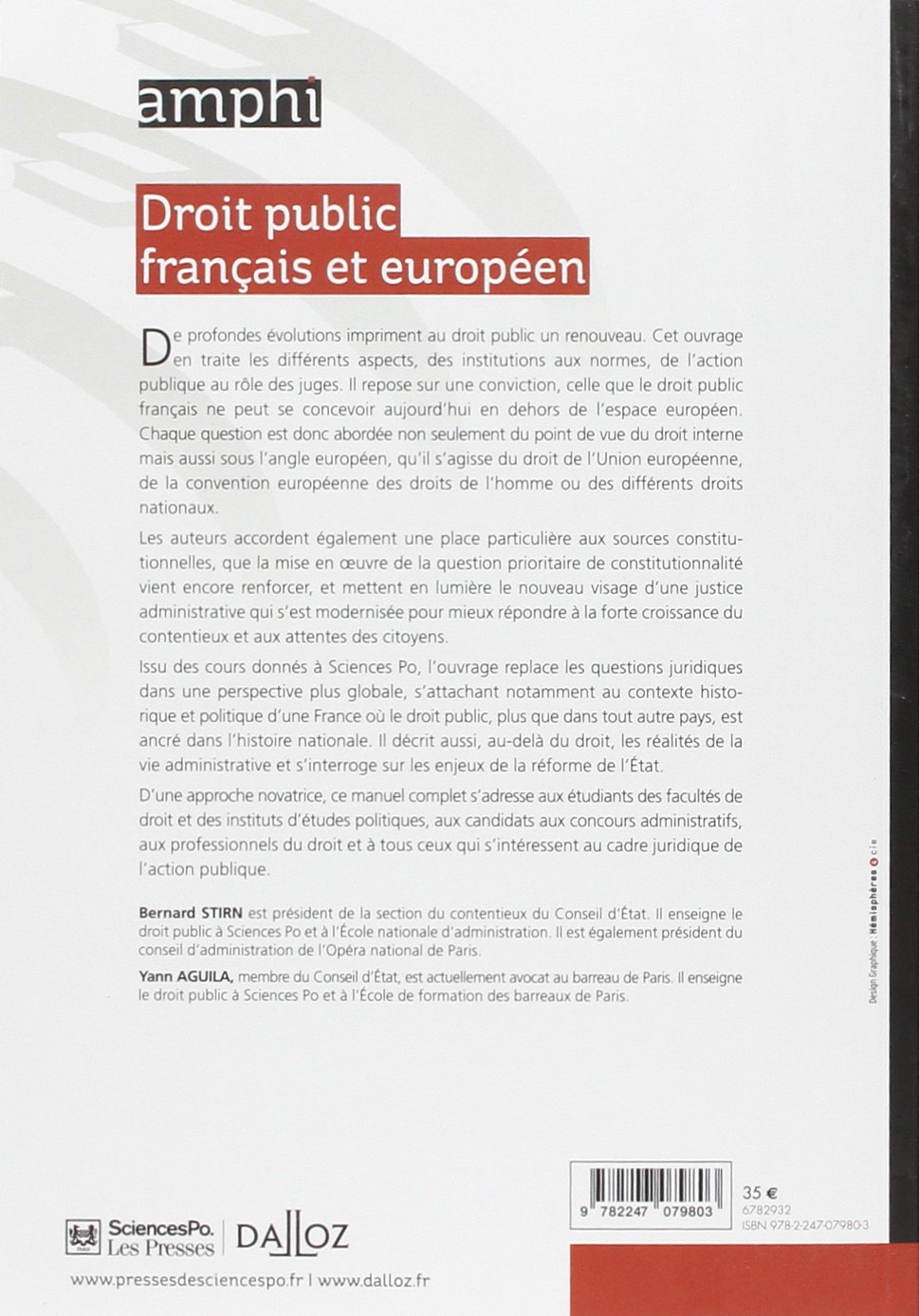 Droit public français et européen