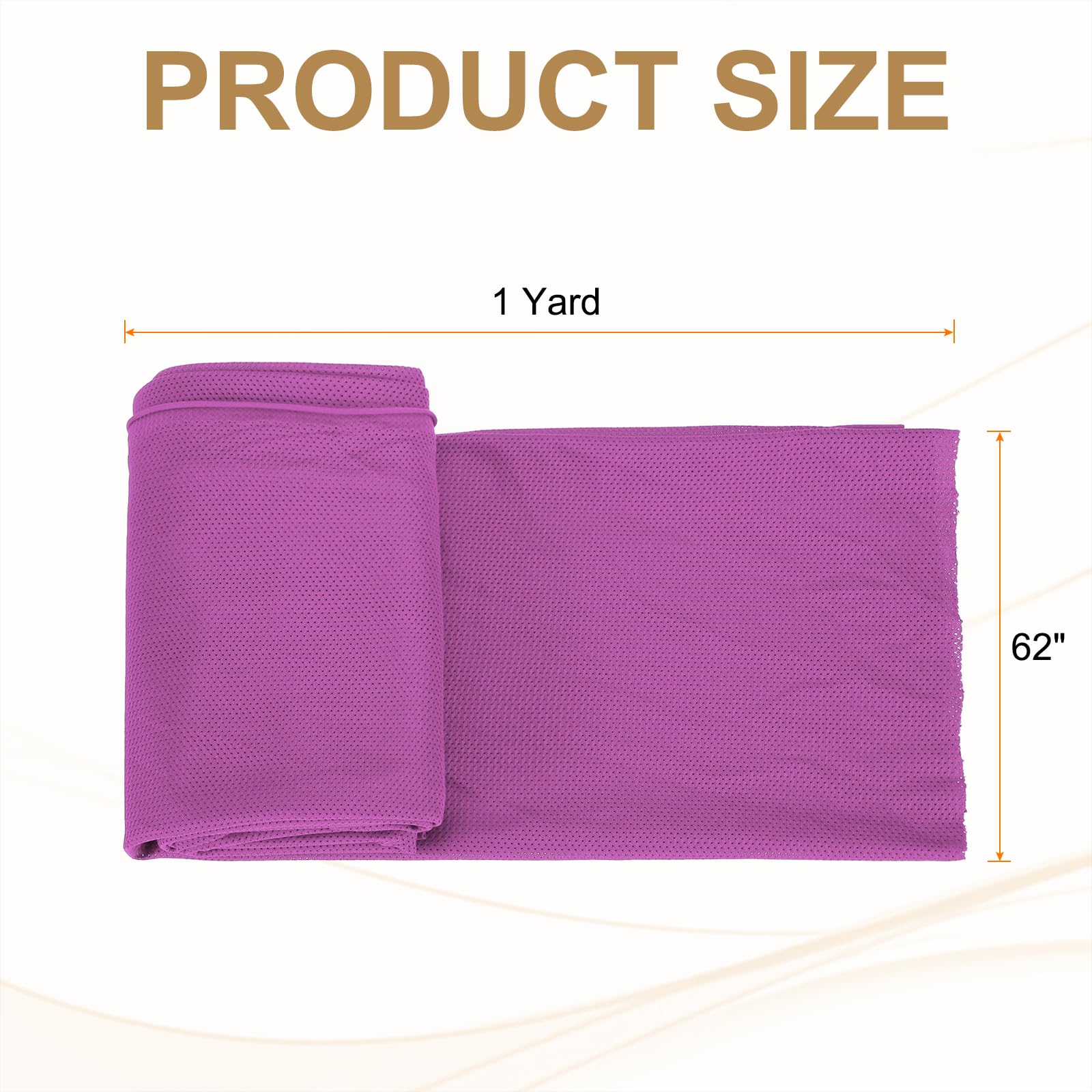 PATIKIL 62 Inch Wide Mesh Fabric Slightly Stretchy for Sewing Backpack Pocket and Straps Netting Clothes, Netting Bags - Image 2
