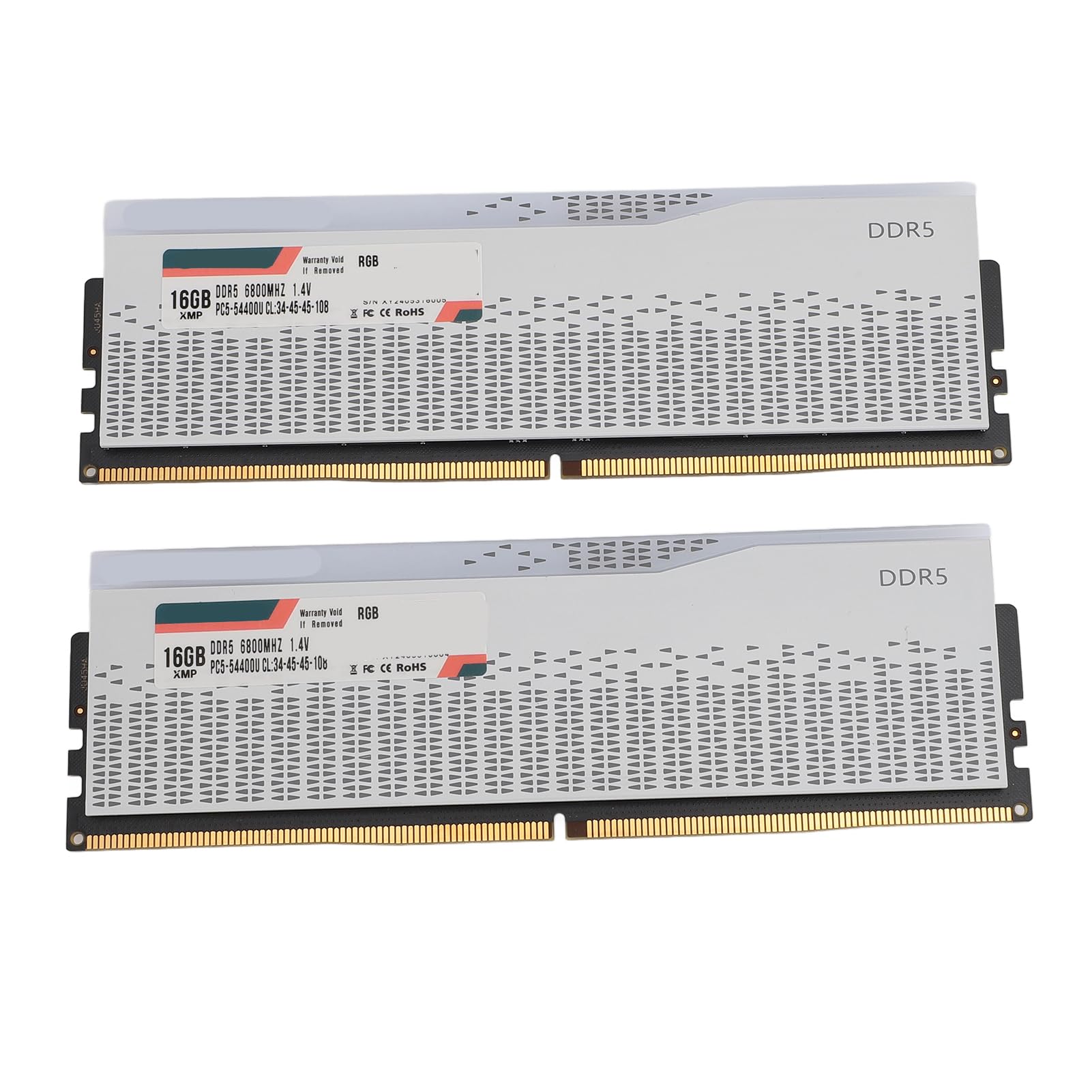 Generic Zestaw Pamięci RAM DDR5 32 GB (2x16 GB) 6800 MHz PC5-54400U CL34-45-45-108 RGB dla Zaawansowanych Użytkowników Komputerów Stacjonarnych