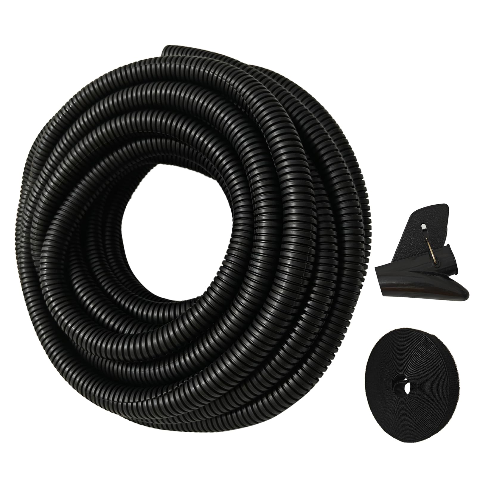 12M Cable Tidy Sleeve, Cable Wire Tidy Cord Protector for PC TV Home Office Garden, Protector Pet Animal from Chewing Cord, Flexible Cuttable Cable Management Sleeve