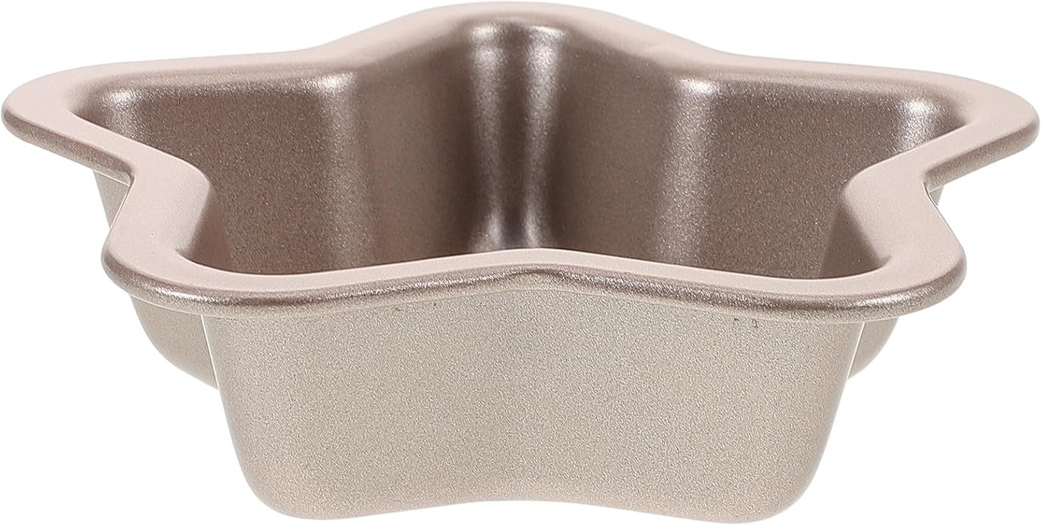 Carbon Steel Star Shape Cake Mold 4 Inch Non Stick Ptfe Baking