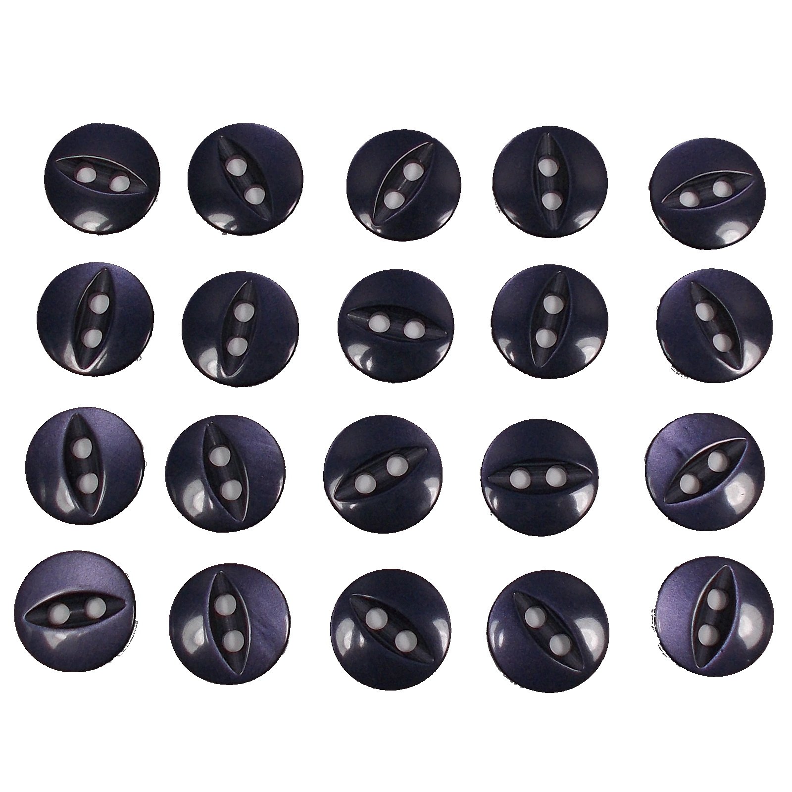 Fisheye Basic Buttons 11mm (Dark Blue, 20)