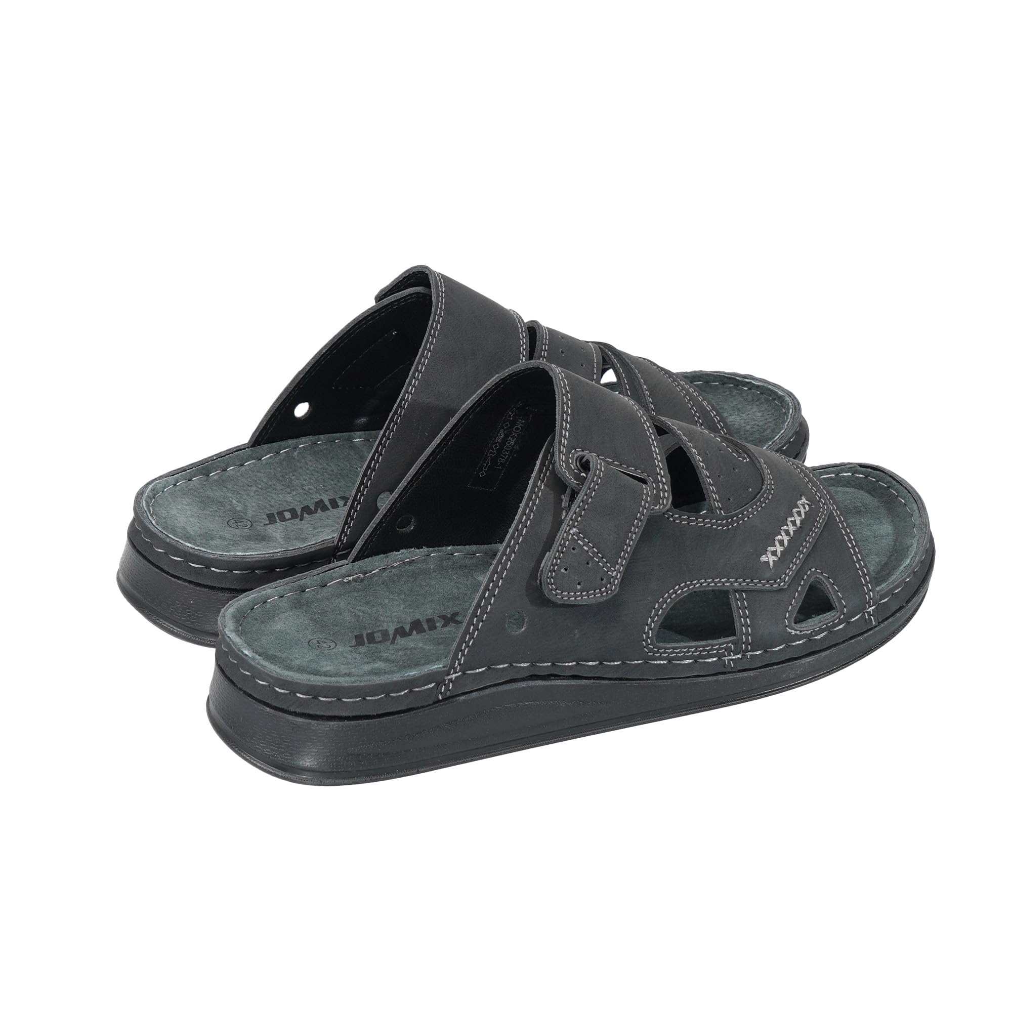 JOMIX Chanclas Hombre de Verano Elegantes Sandalias Modernas para Playa Cómodas Chancletas Antideslizantes Calzado Informal de Piel Sintética
