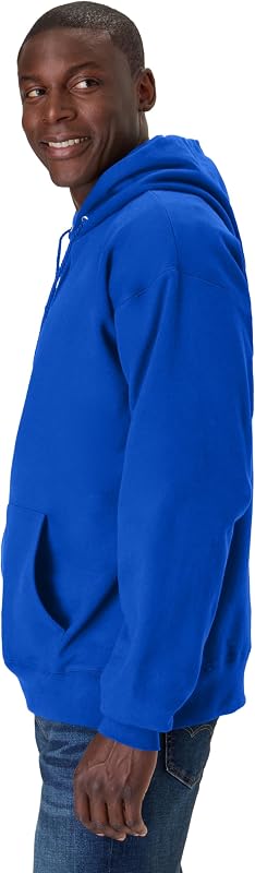 Hanes Men's Ultimate Cotton Heavyweight Pullover Hoodie Sweatshirt, Deep Royal, Large image 3